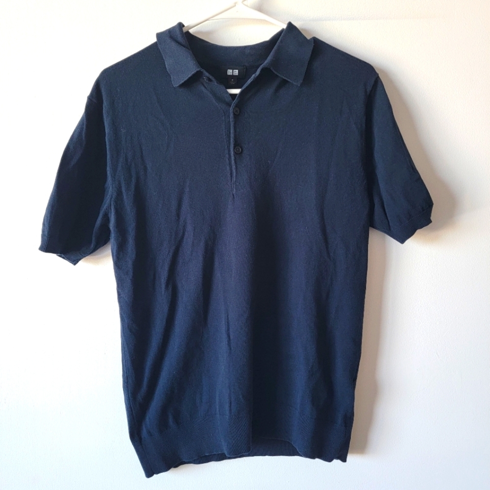 Uniqlo dark blue polo size M